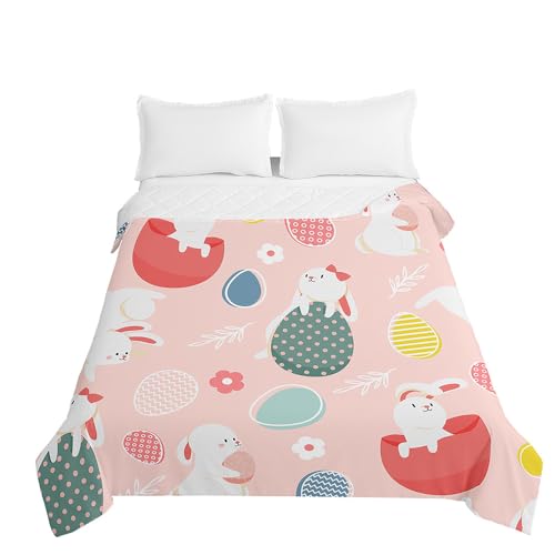 Odot Colcha Bouti Ligero Pascua para Cama 90/135/150/180,Primavera, Verano e Otoño Microfibra Extra Suave, Colcha Cubre Cama Multiusos (Flores Rosas,200x230cm)