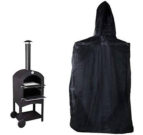 UCARE Outdoor Pizza Oven Cover Water-Resistant Dustproof Garden Patio Pizza Oven Protection BBQ Grill Rain Covers for Wood-Fired Carbon Fired Pizza Oven (62.4x19.5x14.4in/ 160x50x37cm)