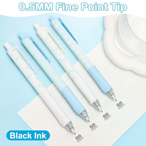 Set de 4 bolígrafos retráctiles Ponhey tinta negra 0.5 mm miniatura 4