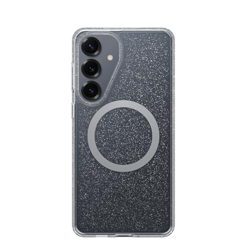 Image of OtterBox Samsung Galaxy S26+ Symmetry Series Case - Stardust 4.0, Clear, Thin, Glitter Samsung Phone Case, Built-in Fast Charge Magnets & Raised Edges