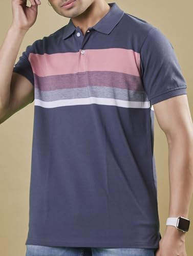 Image of 3BROS Men's Collor Neck Polo T-Shirt, Anti Stain and Half Sleeves, Cotton Blend, Regular Fit Tshirt for Men || Mens t Shirt