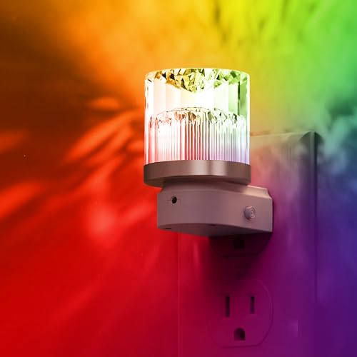 Image of L LOHAS LED Night Light, Night Lights Plug into Wall with 10 Color Change RBG Nightlight Plug in Wall, Built in Dusk to Dawn Sensor for Hallway, Bathroom, Rooms
