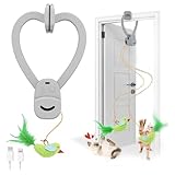 CATPICK Interactive Cat Toys for Indoor Cats Automatic Electric Flying Bird Feather Mouse Toy - Best Kitten & Adult Cat Enrichment Mouse cat Toy Hanging Electric Kitty Toys for Bored Cats