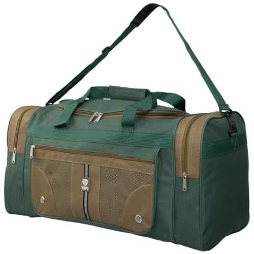 sacola Bolsa De Viagem Grande Mala Grande Reforçado (Verde/bege)