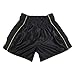 SIAMKICK Classic Muay Thai Shorts for Men Women Boxing Kickboxing High Grade MMA Fight Clothing Training Workout Trunks (L, Black Mesh)