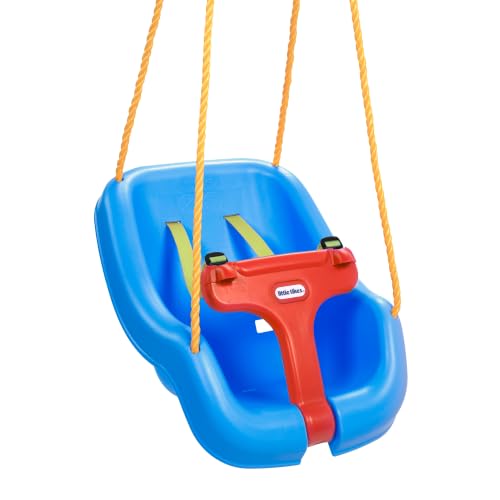 Little Tikes Snug 'n Secure Columpio 2-en-1 - Juego para uso al aire libre - Juegos de jardín para niños - Fomenta el juego activo - Edad: de...