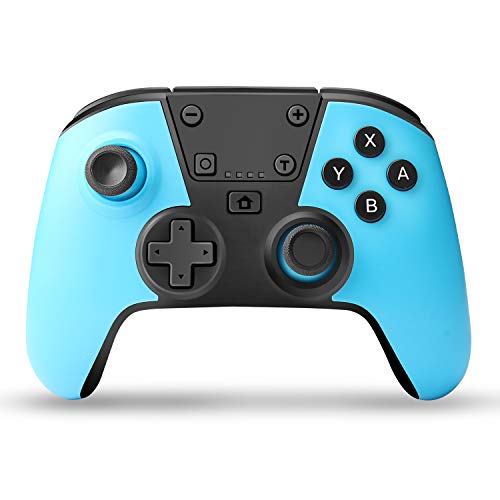 [2021 Newest Version] ASTARRY Wireless Pro Controller Compatible with Nintendo Switch Lite Joycon, Remote Joystick Gamepad Controllers, Support Turbo, Dual Shock, Gyro Axis (Blue)
