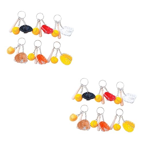 Porte-clés en bois de baseball style sportif aux finitions soignées
