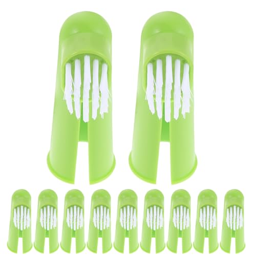 Outil de soin dentaire pour animaux Toddmomy | 50 brosses à dents en silicone