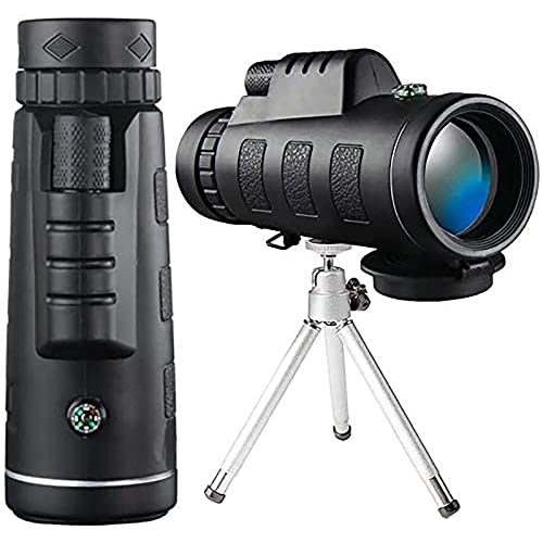 Télescope monoculaire 40x60 FMC pour adultes avec adaptateur téléphone et trépied stable
