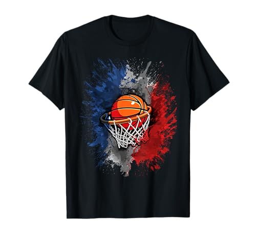 Maillot Basket Equipe de France Enfant Femme Homme Fille FR T-Shirt