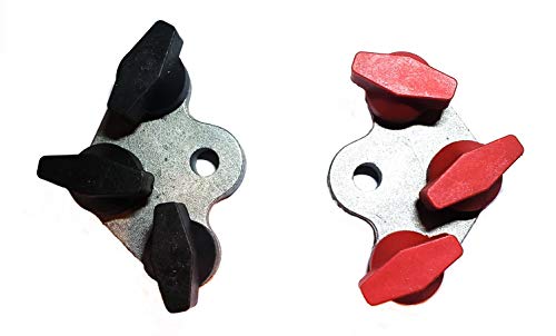 Kat5 Terminals 8046 Multi-Connection Industrial Top Post Battery Terminals, 3-Gang, Threaded Post - Solid Zinc Construction, Ergonomic Design for 12v Lights, Power Inverters, RV, Marine, Auto