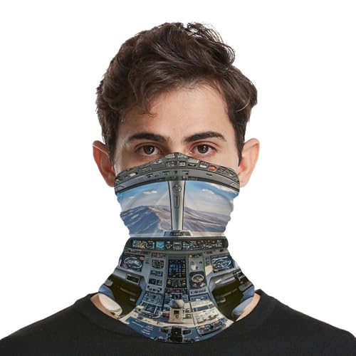 Gargantilla Térmica para Avión, Cubreboca Antiviento, Mascarilla Facial, Gorro de Cuello, Pañuelo para la Cabeza, Bandana para Hombre y Mujer miniatura 4