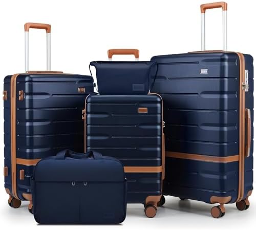Luggage Sets 3 Piece with TSA Lock Hardside PC+ABS Carry On Suitc...