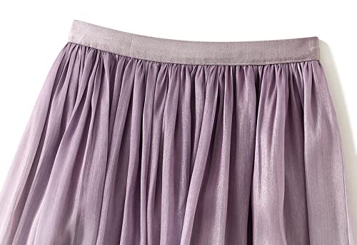 Jupe tulle brillant dégradé chic pour femmes taille élastique