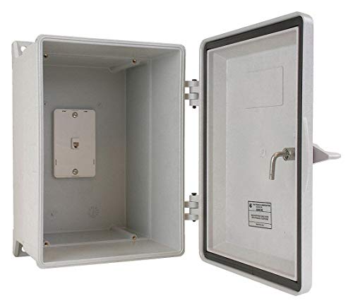 Gai-Tronics Telephone Enclosure, Gray, Height 14-39/64
