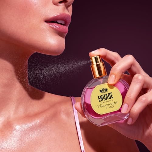 Image of Engage Brazilian Maracuja Wine Eau De Parfum for Women 50ml| Long Lasting Perfume|Musk, Vanilla|Tropical Brazilian EDP|Luxury Gift for Woman|No Paraben|No Silicones| Dermat-Tested|Crafted by Experts