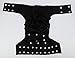 Sigzagor Teen Adult Cloth Diaper Nappy Reusable Washable for Disability Men (Black)
