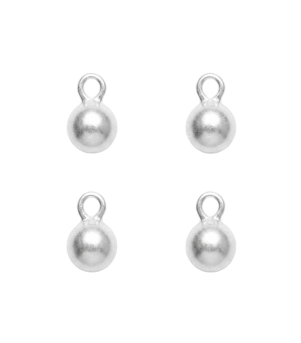 Ornaments Silvar Gifts Present Silver Ball Locket Astrologer Remedy laal kitab Good Luck Prosperity Charm Keep Pocket (Wt- 3Gram Set of 4)-image-30