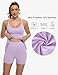 GGOV Tennis Dress for Women Athletic Golf Dress with Shorts and Pockets Backless Workout Dress with Adjustable Straps Light Purple