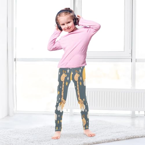 Toddler Girls Leggings Printed Yoga Pants Leggings Giraffe Moon Sun for Kids4