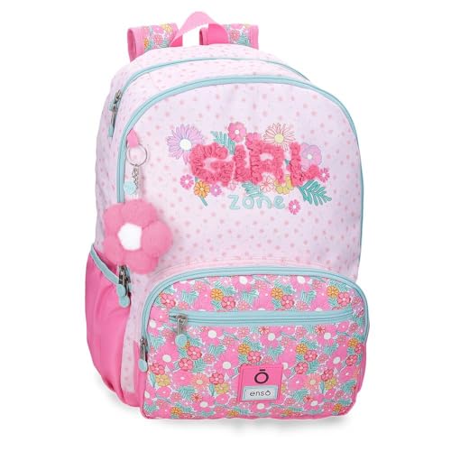 Enso Girl Zone Mochila Escolar Doble Compartimento Adaptable a Carro Fucsia 32x44x17 cm Poliéster 24L