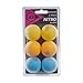 Dunlop Nitro Glow - Juego de 6 Pelotas de Ping Pong (Colores Amarillo, Naranja y Azul)