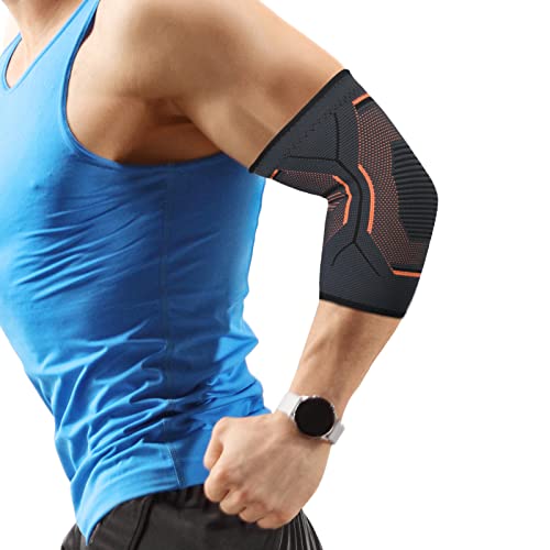ACWOO Ellenbogenbandage, Rutschfeste Tennisarm Bandage Ellenbogenmanschetten Armbandage für Damen Herren，Golfer- Ellenbogen Passend für Sehnenentzündung Gelenkschmerzen Kraftsport Outdoor-Sportarten