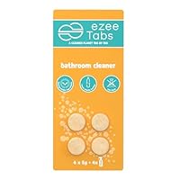 EzeeTabs Badreiniger – Reinigungstabs für ein mikroplastikfreies, biologisch abbaubares und veganes Putzmittel – 4 x Reiniger für hygienische Sauberkeit