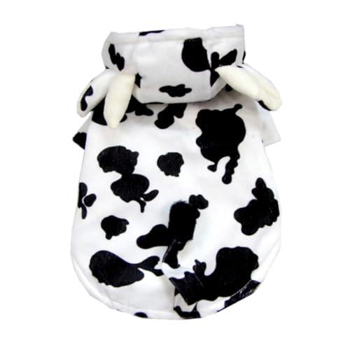 Disfraz para perro DOITOOL Vaca XL 3D cálido y divertido