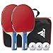 JOOLA 54820 Tischtennis-Set Duo Bestehend aus 2 Tischtennisschläger+3Tischtennisbälle+1Aufbewahrungstasche,mehrfarbig,onesize