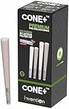 CONE+ 100 x naturbelassene King Size Cones mit CTIP Aktivkohlefilter - konische vorgerollte Hülsen - Pre Rolled Cones