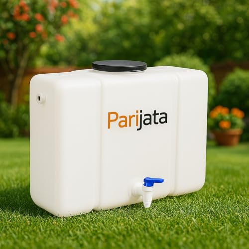 Image of PARIJATA 18L Waste Water Collection Tank | Wall-Mountable Food Grade HDPE Plastic | Easy to Connect with All Water Purifiers & Air Conditioners | Without Auto Sensor | Includes Fitting Accessories