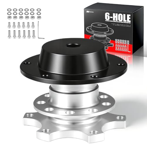 Moyeu de volant quick release 70mm en alliage d'aluminium de rallye