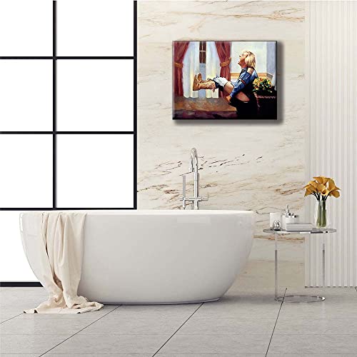 Xyslbd Dumb And Dumber Bathroom Art-Funny Movie Poster Canvas Print Wall Art Decor-Harry On The Toilet Humor Picture Decoration (12X16In(30X40Cm)-Unframed) #TOP4