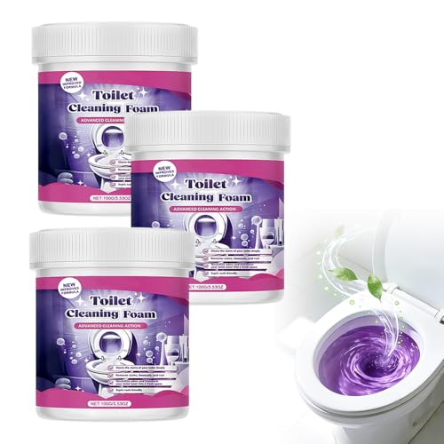 WC Reiniger Extra Stark, 2026 Neu WC Reiniger Toilettenreiniger Schaum, Selbstaktivierender Schaum,Beseitigt Flecken In 20 Minuten für Strahlend Saubere Toiletten (3PCS)