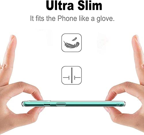 Image of NISHTECH for OnePlus 8T / OnePlus 9R Premium Transparent Hybrid Soft Slim Dust Proof Back Case Cover Silicone with Camera Protection