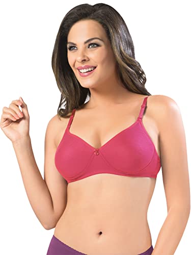 Image of SONARI Women's Non-Padded T-Shirt Bra | Wire-Free, Medium Coverage, Comfortable Polyester-Cotton Blend Fabric | Adjustable Straps, Ideal for Sports Catwalk