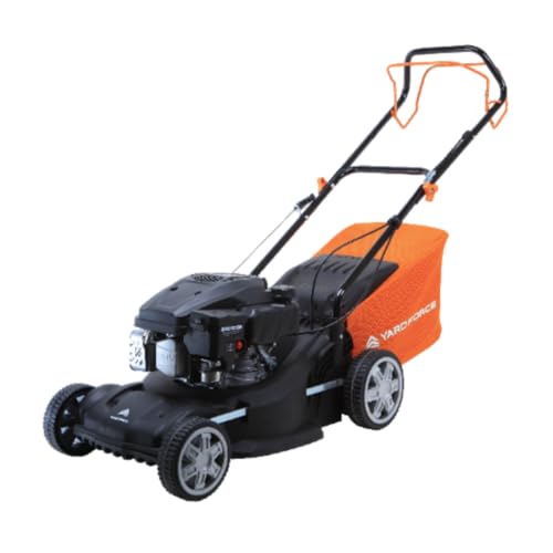 Yard Force Tondeuse à Gazon à Essence autopropulsée Moteur 4 Temps 127 CC Largeur de Coupe 40 cm Sac de Collecte 45 litres 5...