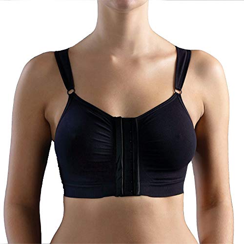 Carefix Bella Front Closure Comfort/Sleep Bra XL Black