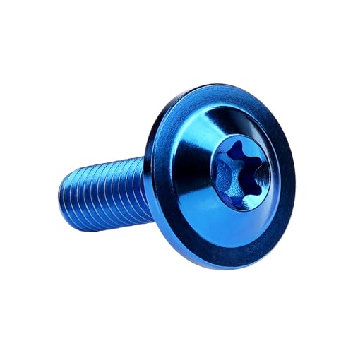 Image of Titanium Bolt Torx Head M6x10 15 20mm Screw for Bicycle Motorcycle Car Modification Pack of 6 (Anode Blue, M6x20mm)