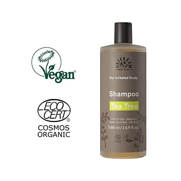 Urtekram Teebaum Shampoo Bio, gereizte Kopfhaut, 500 ml (1er Pack) – Bild 3