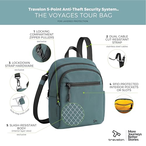 Travelon unisex-adult Anti-theft the Voyages Tour Bag3