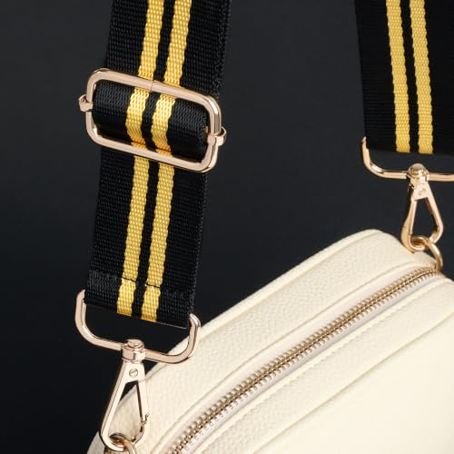 Image of chushui Bold Stripe Purse Strap for Handbags, Woven Shoulder Strap | Woven Fabric
