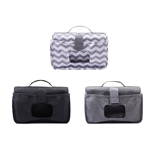 Lightweight Stroller Wet Wipes Holder Handy Storage Bag Nappy Changing Mat Bottle Holder Practical Storage Bag Baby Stroller Organizers with Cup Holder