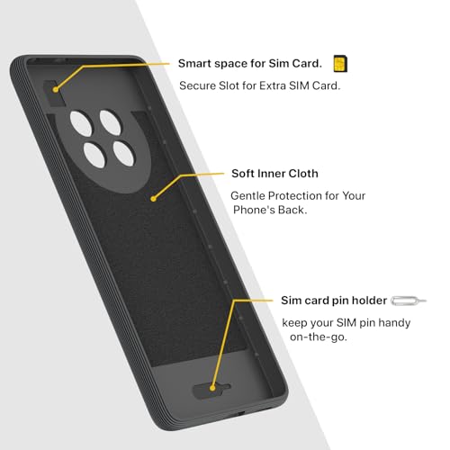 Image of Outlouders Bumper Case for Realme 13 Plus 5G / Realme P1 Speed 5G | Full Camera Protection | TPU Soft Flexible Shockproof Back Cover (Grey)
