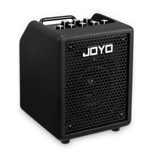 JOYO 30W Bass Amp Portable Combo Amplifier 4" Speaker with Bluetooth 5.1 + OTG Direct Recording | 3-Band EQ + Compressor | Headphone Practice for Bassist Livestream Solo Gigs (Vibe Cube BA-30, Black)