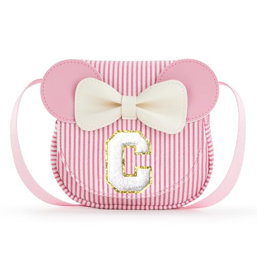 Luvbagg Personalized Belt Bag for Girls Fashion Waist Packs Girls Purse Crossbody Bags with with Initial Letter Patch