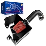 KAX 4' Cold Air Intake Kit System + Heat Shield Compatible with 2019 2020 2021 2022 2023 Ram 1500 V8 5.7L, High Performance, Red