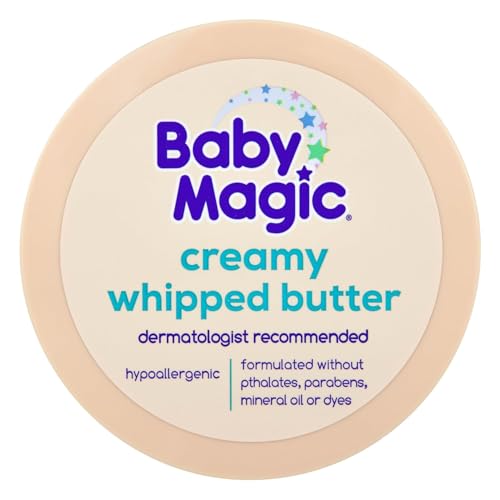 Image of Baby Magic Creamy Whipped Butter, Vanilla & Oat, 8.4 Fl Oz | Helps Keep Skin Feeling Healthy and Baby Soft, Hypoallergenic